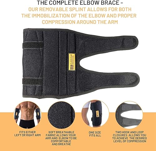 Miniatura 2 de Everyday Medical Codera de túnel cubital para tendinitis y codo de tenis para mujeres, codo de tenis ajustable para hombres, soporte de codo de