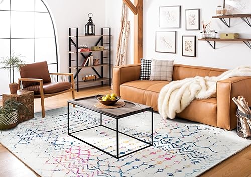 Miniatura 5 de Safavieh Tulum Collection TUL270A - Alfombra envejecida estilo bohemio marroquí