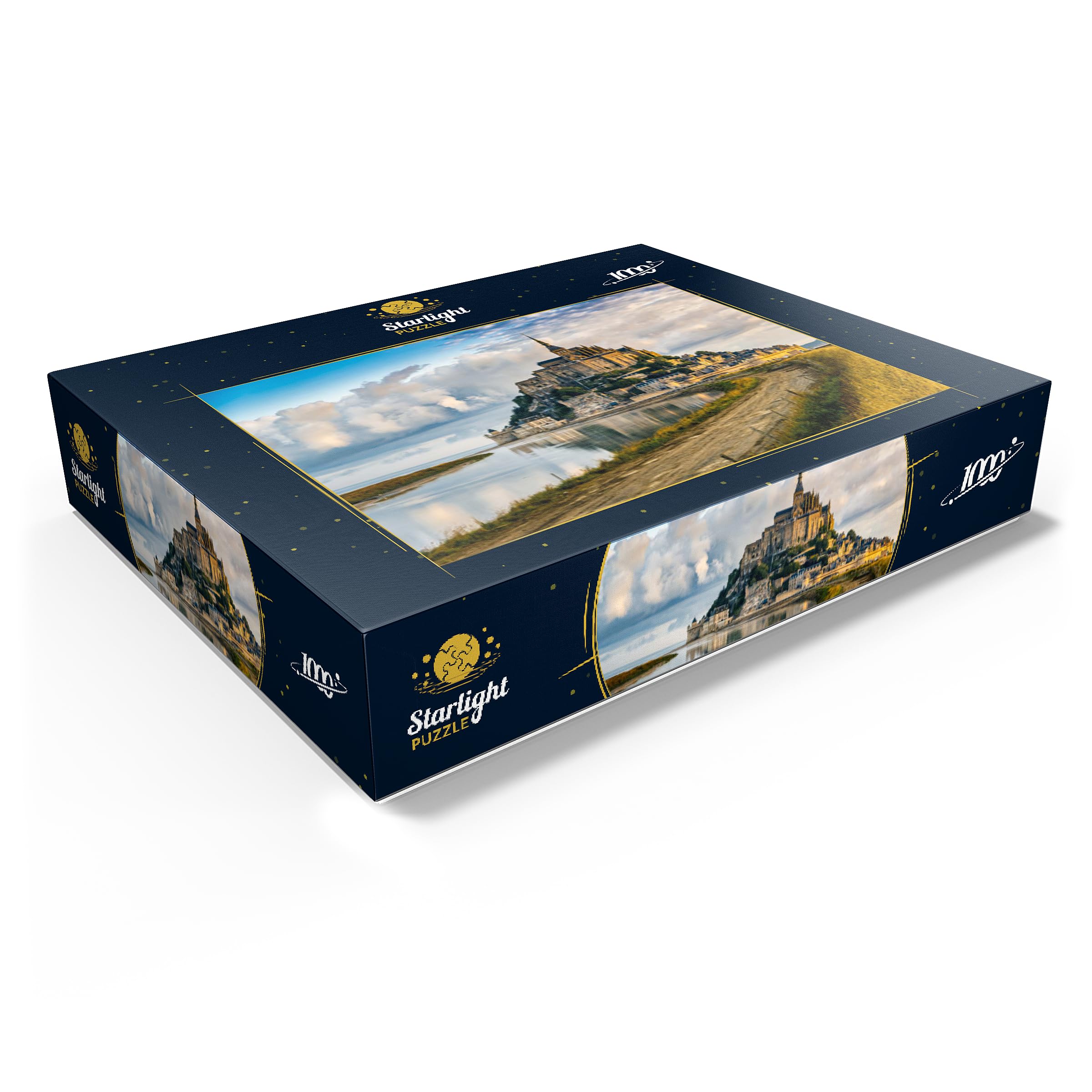 Amazon | MyPuzzle フランスのモンサンミッシェルの朝の景色