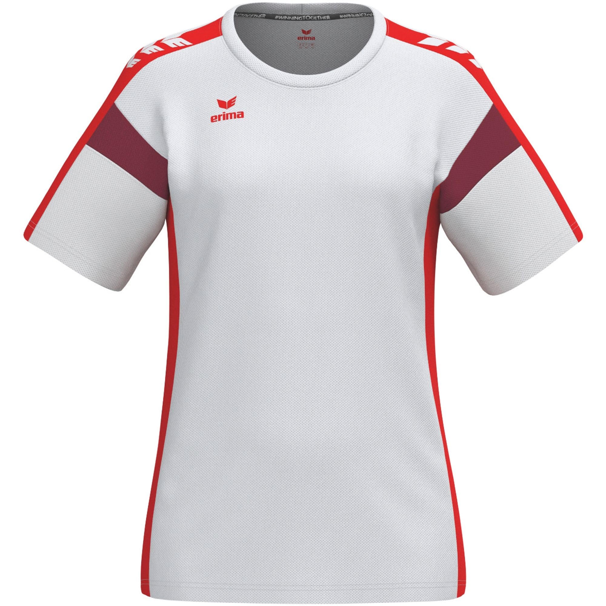 Erima Women's Celebrate 125 Functional T-Shirt (1082517), White/Red, 34