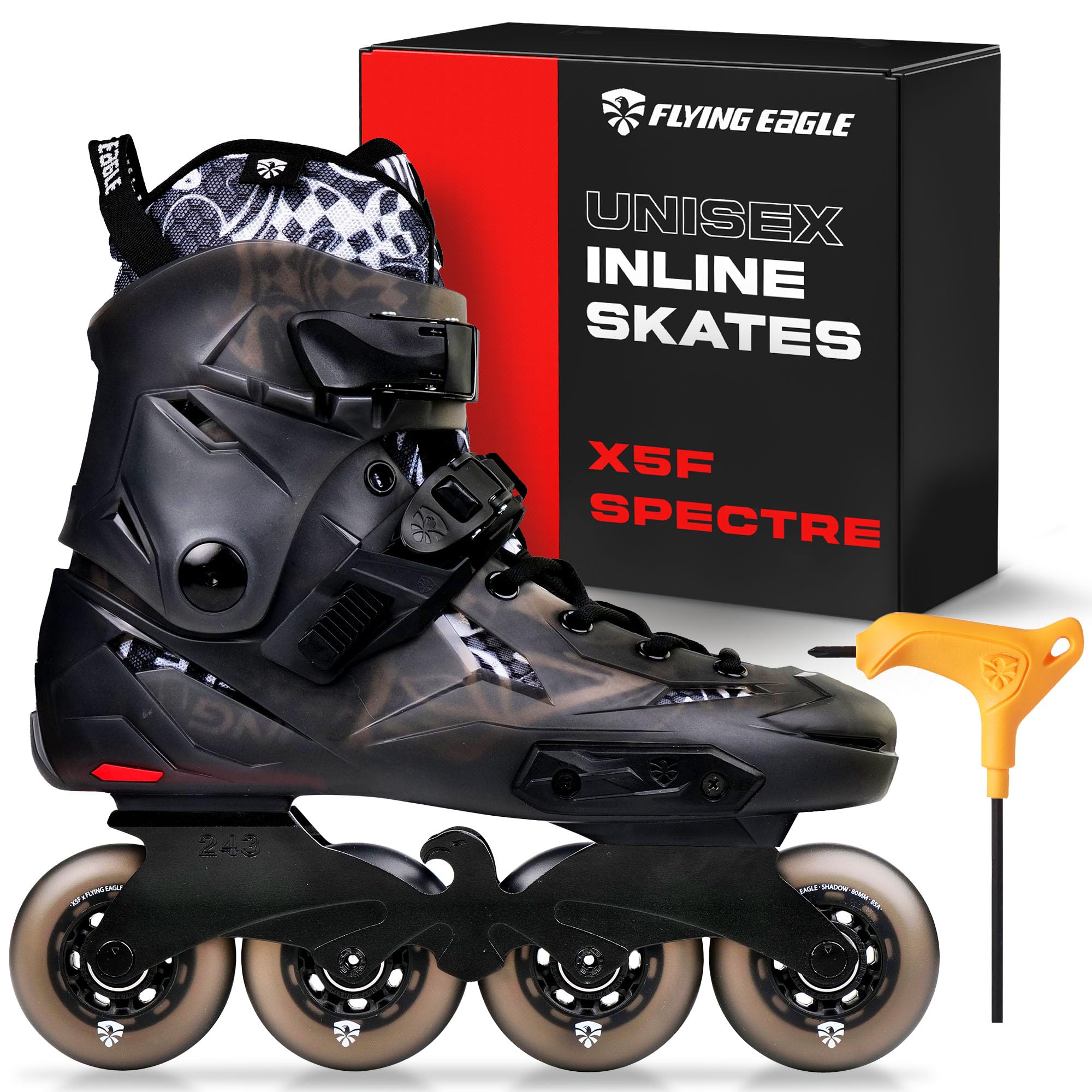 Amazon.com: Flying Eagle X5F Spectre Freeskates - Adult Inline