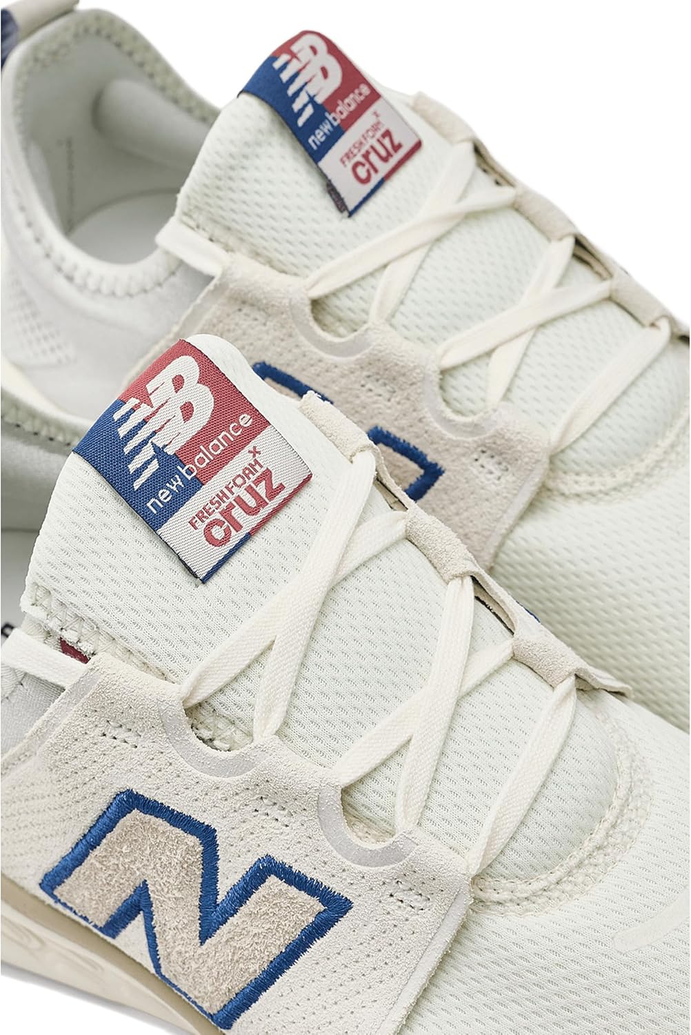 New Balance Men's Fresh Foam X Cruz V3 Running Shoe, Sea Salt/Timberwolf, 10 W