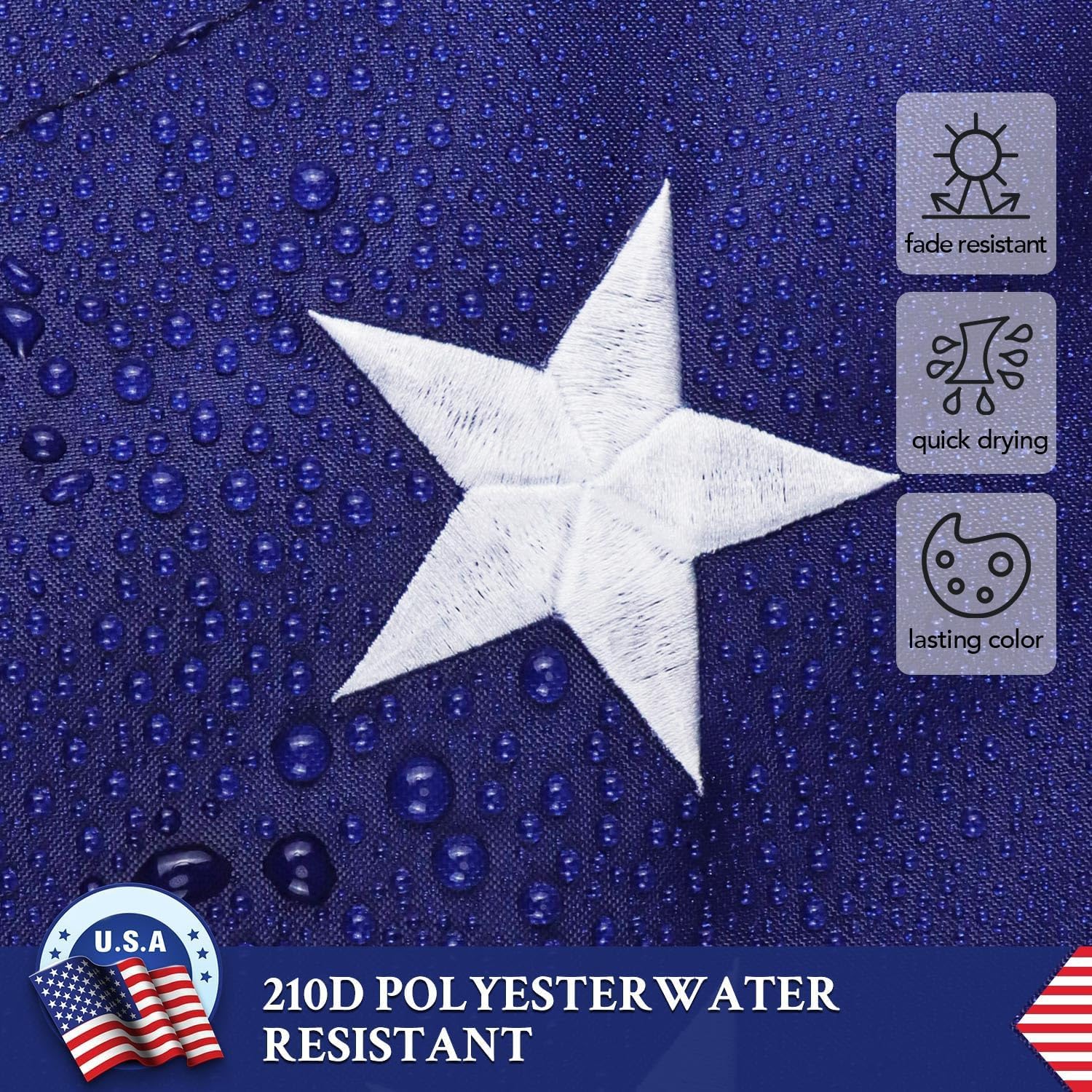 Double Sided Ohio State Flag 3x5 Outdoor The Longest Lasting OH Flags Heavy Duty 210D Nylon, Sewn Stripes, Embroidered Star, Stronger Brass Grommets,4 Stitched Hemming, Perfect for Outside - Image 4