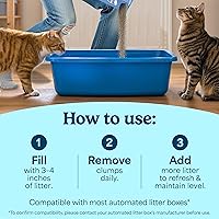 Vista 4 de Fresh Step Advanced - Arena aglutinante para gatos, control de olores para varios gatos, extragrande, 37 libras en total