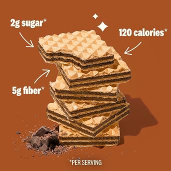 Rip Van Dark Chocolate Wafer Cookies, 2g Sugar, 16 Count