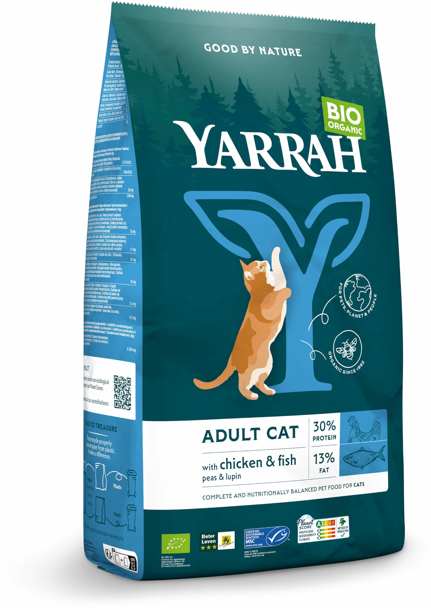 Yarrah Bio Katze Trockenfutter Huhn & Fisch (MSC) 1 x 9999,99 g