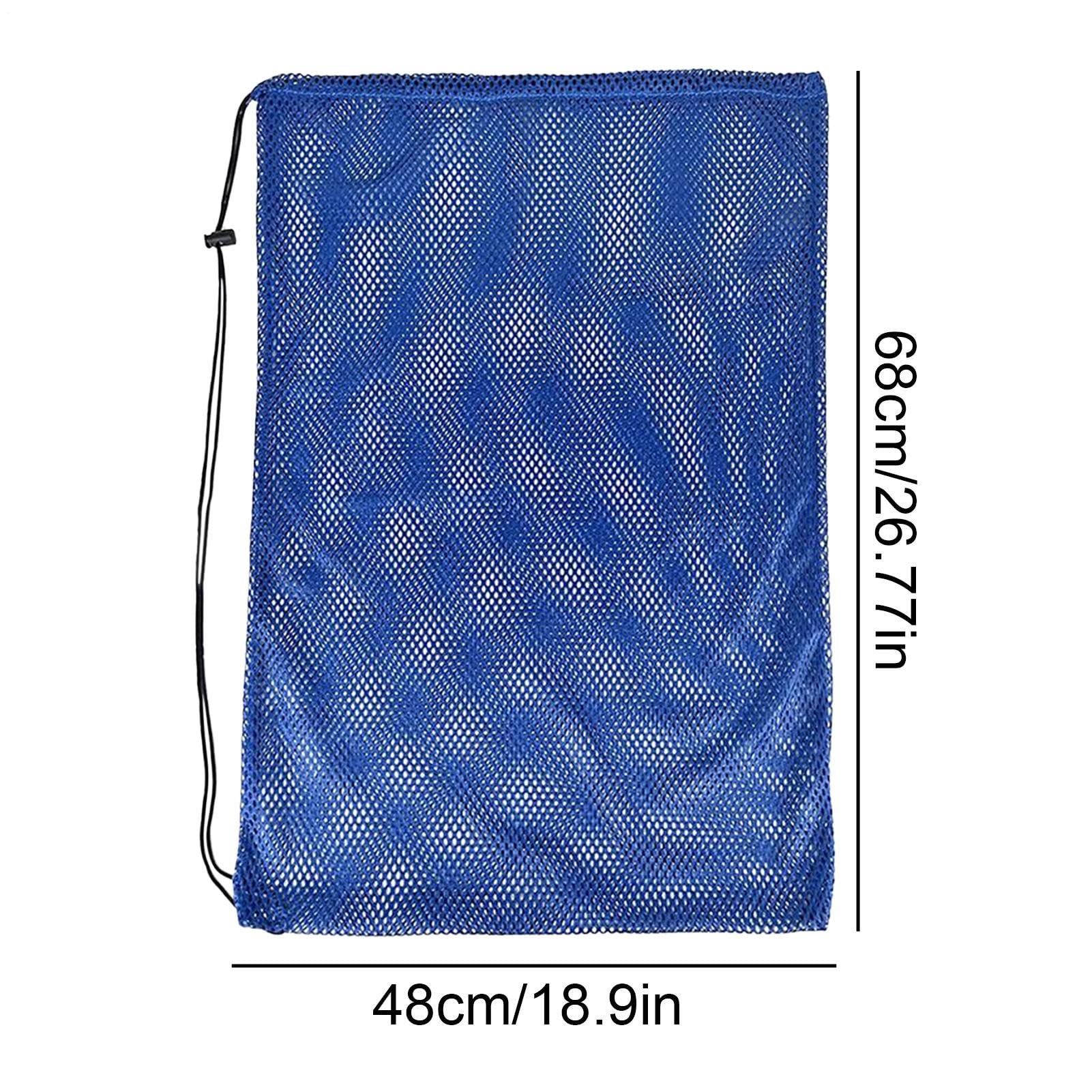 Bolsa Playa Malla 68x48 cm Organizador Extra Grande para Buceo Natación y Almacenamiento de Aletas