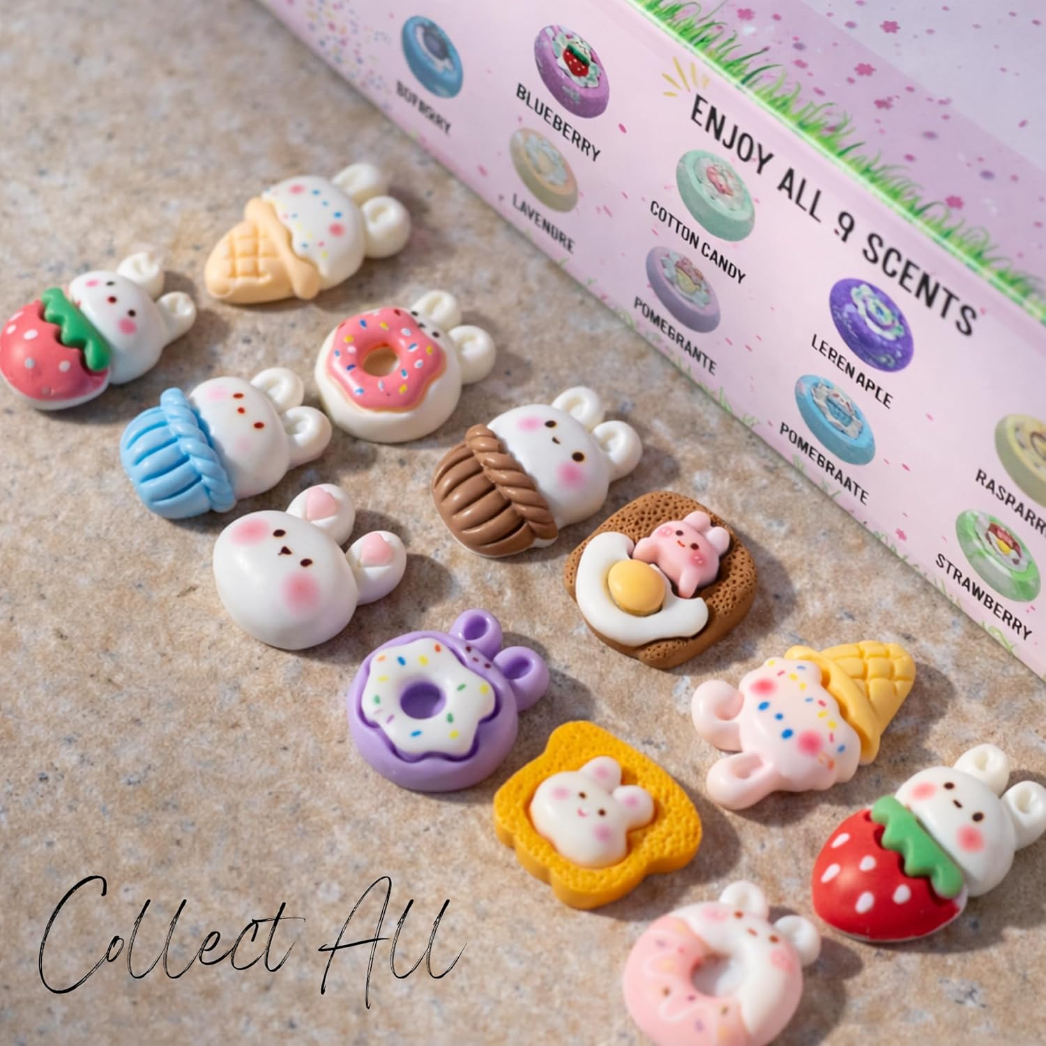 EvolutionUSA 12pc Bloom Bath Bombs with Toys, Adorable Girl Bath Bomb Set, Bubbly Kids Bathbombs, Fizzy Bath Ball, Kids Bath Bombs for Girls, Childrens Bath Bomb Set Easter, Birthday Gift
