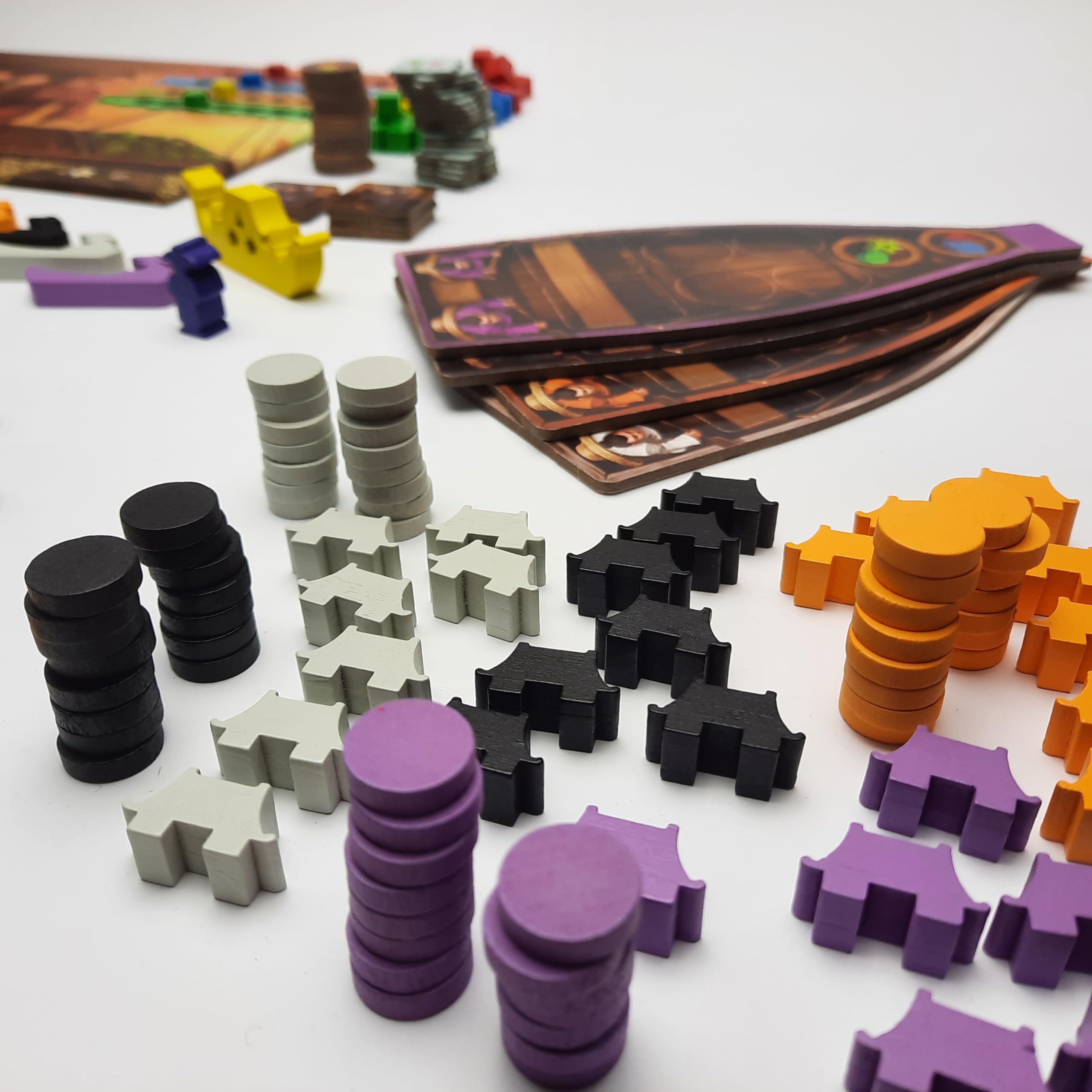Phraya - Brettspiel - 2-4 Spieler - Ab 12+ Jahre - Gesellschaftsspiel - Strategiespiel - Handelsspiel - Kennerspiel - 90 Minuten - Ideal für den Brettspieleabend