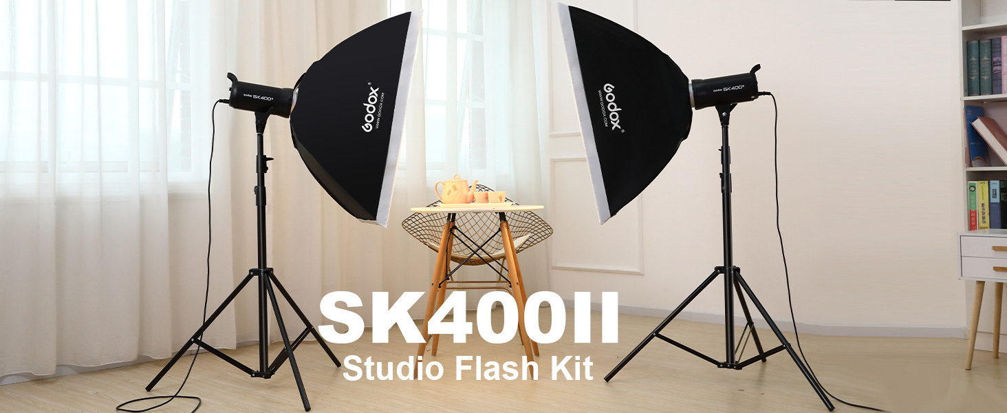 Amazon.com: Godox SK400II - Flash estroboscópico de estudio de 800