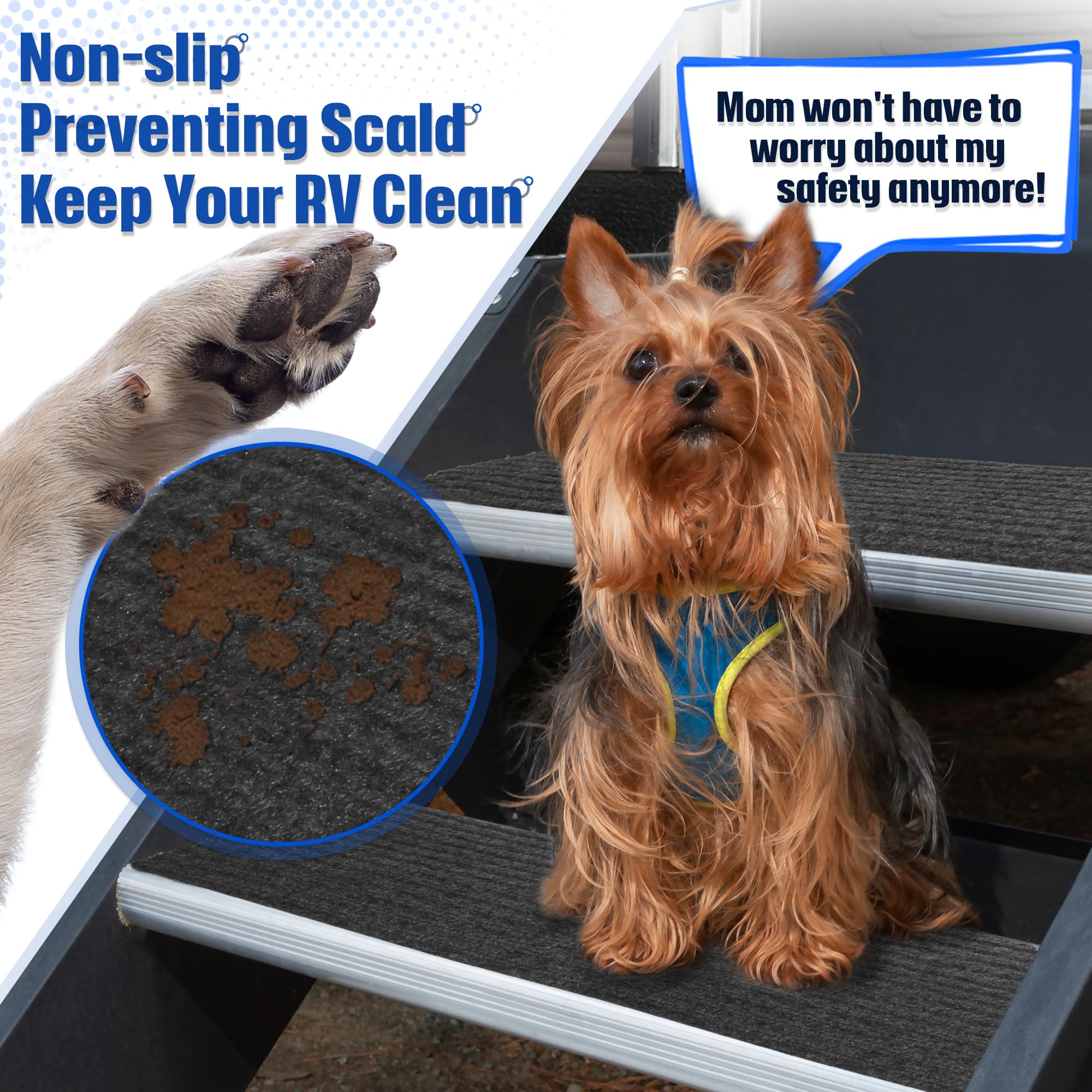 Snapklik.com : Antidious RV Step Covers Rugs