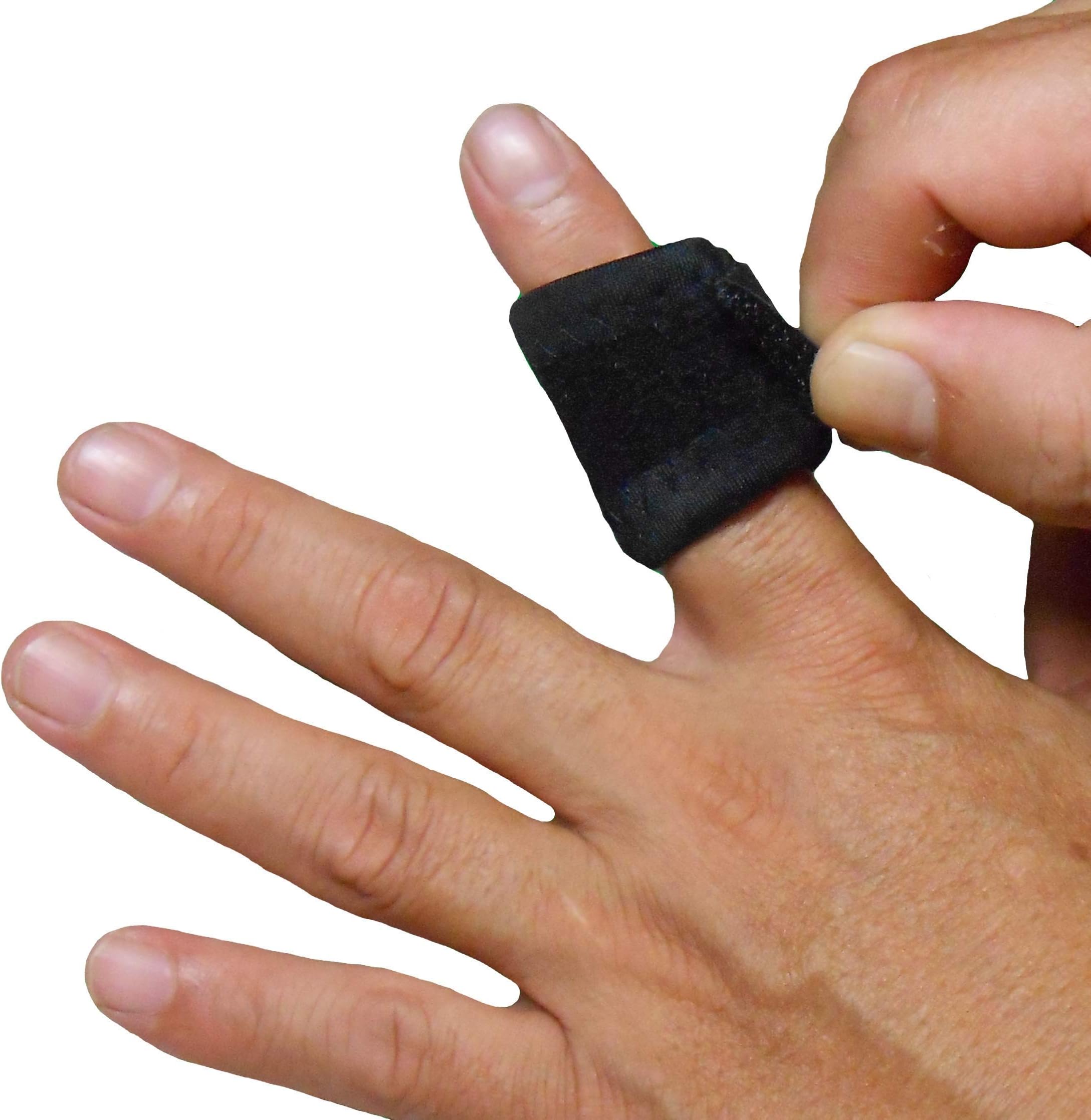 IRUFA,FS-OS-01,3D Breathable Finger support, Splint, Brace Sleeve Stabilizers for Curved Finger Basketball Volleyball Baseball Badminton Tennis Boating GYM One Size Fit Most, One PAIR