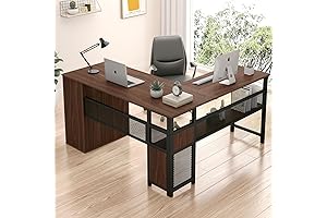LVB L-Shaped Desk: Maximize Workspace and Elevate Home Office Ergonomics