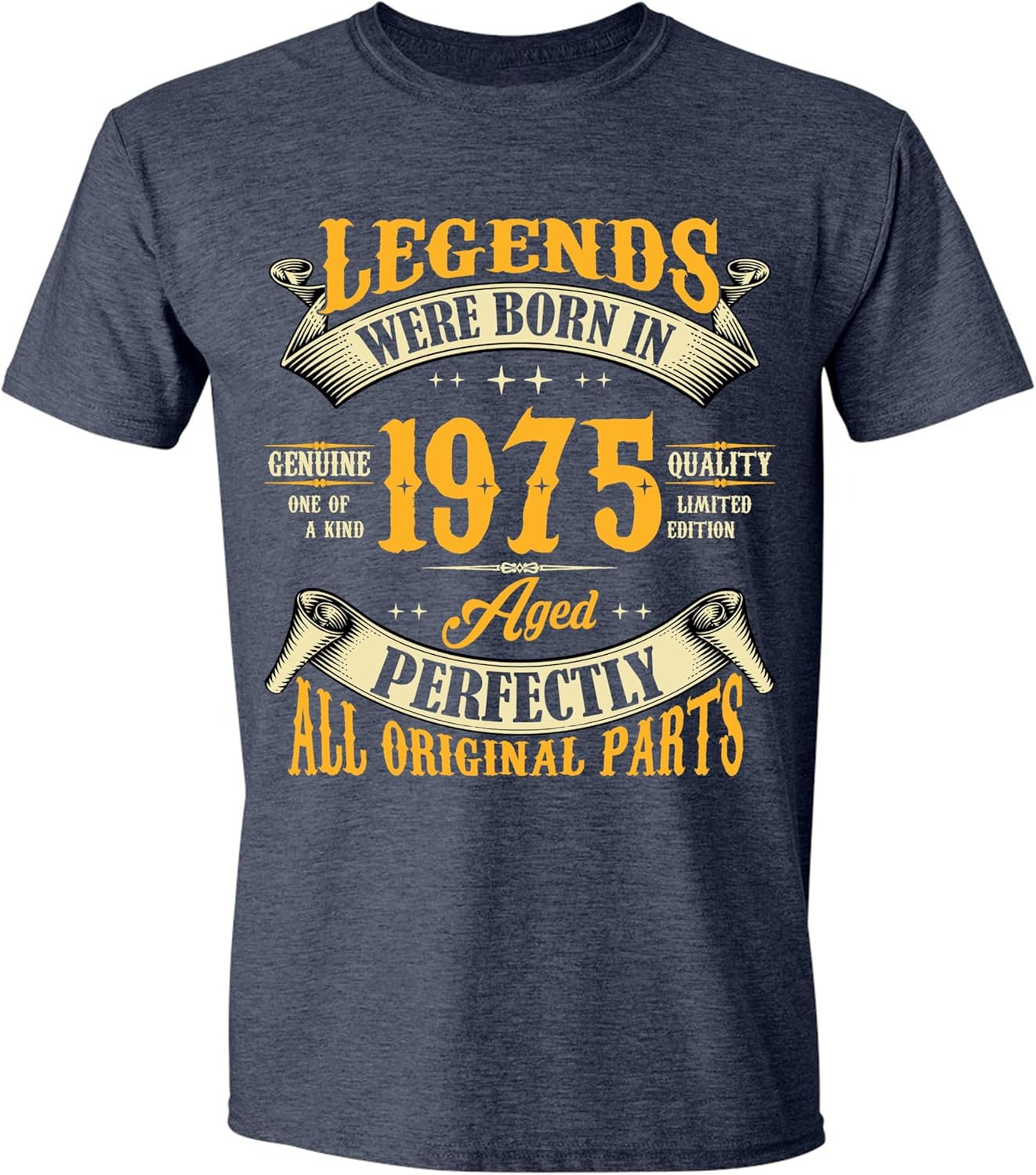 50th Birthday Shirt for Men, Legends were Born in 1975, Vintage T Shirts for Men 50 Years Old Men Birthday Gift Ideas
