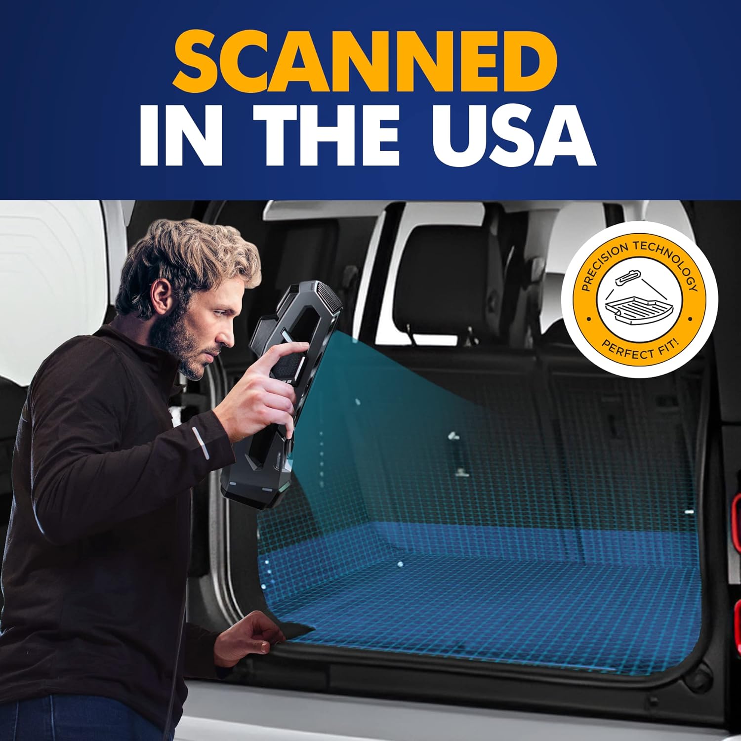 Premium Cargo Liner for Land Rover Defender 7 Seat Model Only Behind 2nd Row 2020-2025 - 100% Protection - Custom Fit Car Trunk Mat - All-Season Black Cargo Mat - 3D Shaped Laser Measured Trunk Liners