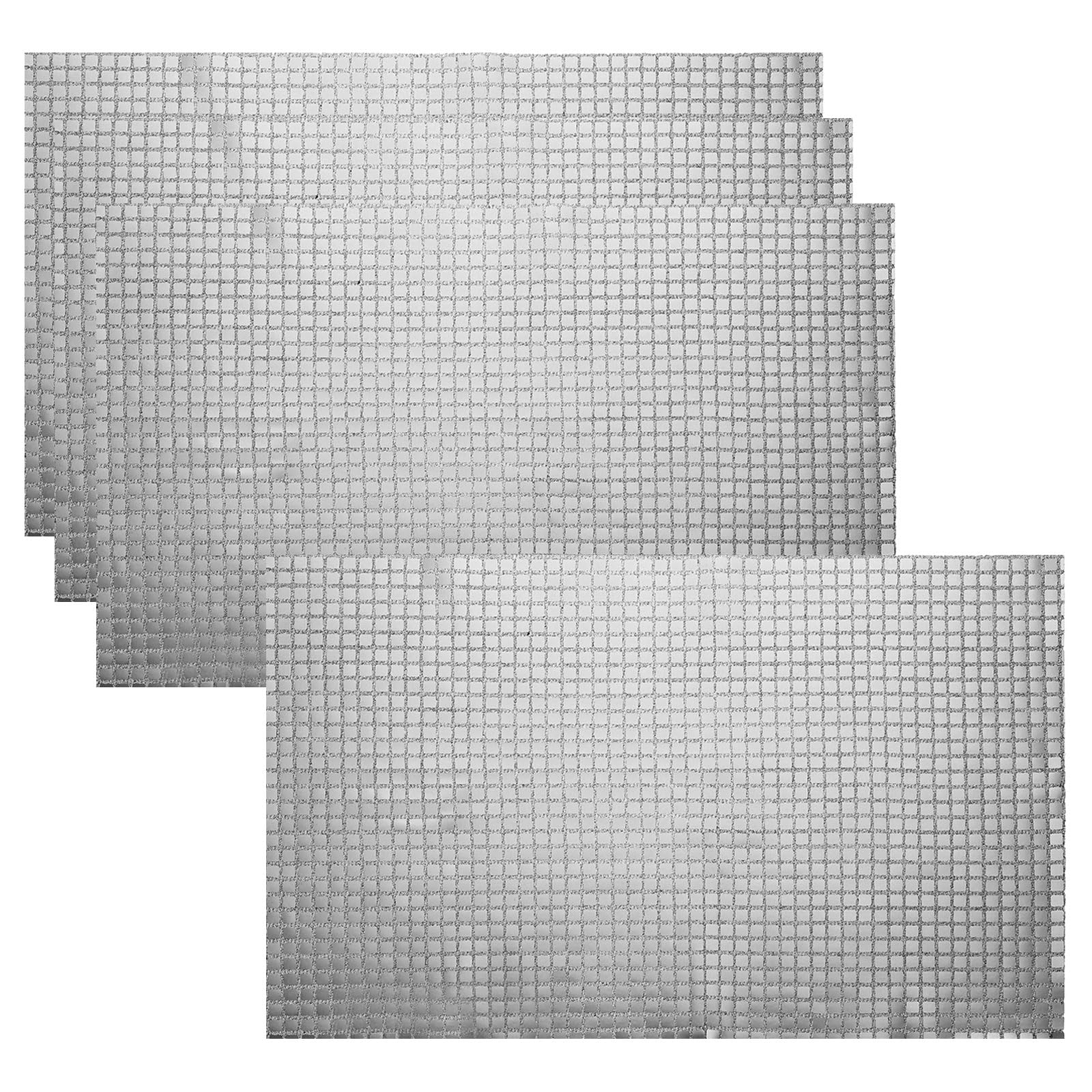 Sets de table miroir argent noir uxcell idée cadeau idéale pour fête disco