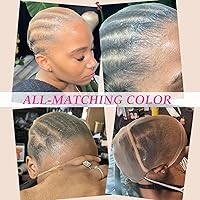 Vista 2 de MSCOCO Gorras de peluca para mujer, gorra de peluca HD para peluca frontal de encaje HD, gorra calva para pelucas, 4 piezas de gorras para pelucas