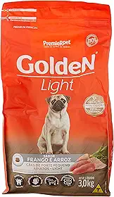 Premier Pet Ração Golden Fórmula Mini Bits Light Para Cães Adultos De Pequeno Porte Sabor Frango E Arroz 3Kg Para Todas Pequeno Adulto