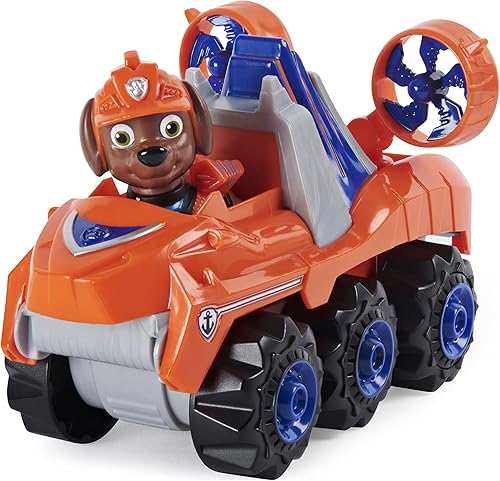 Miniatura 6 de PAW Patrol, Dino Rescue Zuma's Deluxe Rev Up Vehículo con figura de dinosaurio misterioso, juguetes preescolares para niños y niñas a partir de 3
