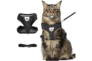 Shudyear Cat Harness XL, Escape Proof Cat Vest Harness, Summer Mesh Breathable...