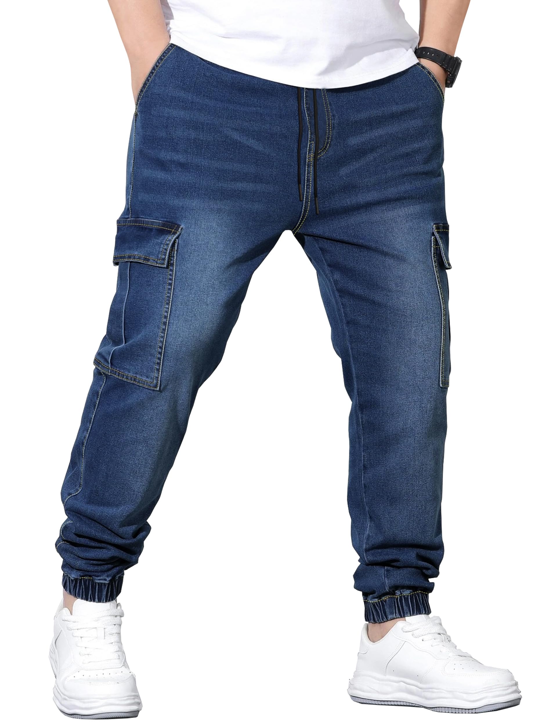 Mens Tapered FIT Denim Jeans-image-38
