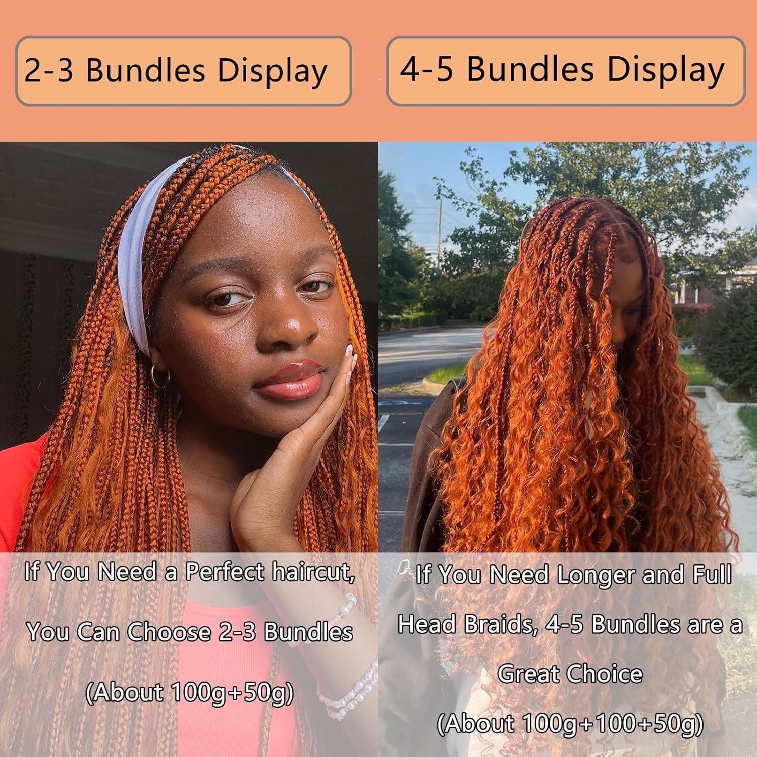 Ginger Human Braiding Hair 16 Inch 100 g 2 Bundle Deep Water Wave Bulk Human Hair for Braiding Curly Human Hair for Boho Braids Wet and Wavy Human Hair Extensions No Weft Micro Braiding Hair