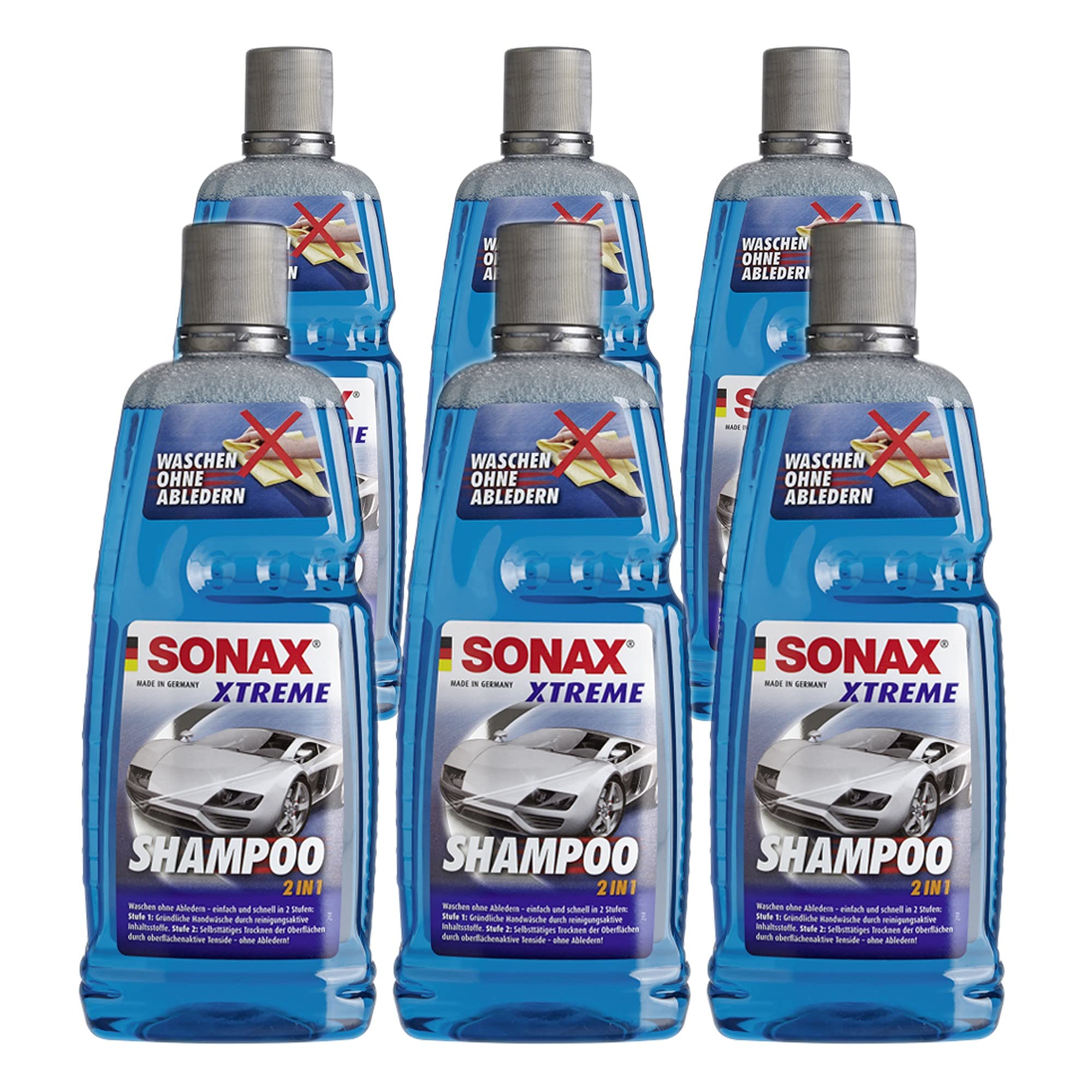 SONAX 6X 02153000 Xtreme Shampoo 2 in 1 AutoReiniger 1L