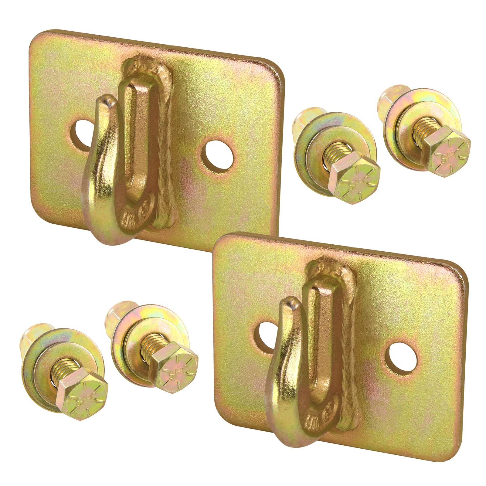 AyA Gear 5/16-in Bolt On Grab Hook Mount 70 Forged Steel Tow Hook Work Well for Loader, Tractor Bucket, RV, UTV,Truck