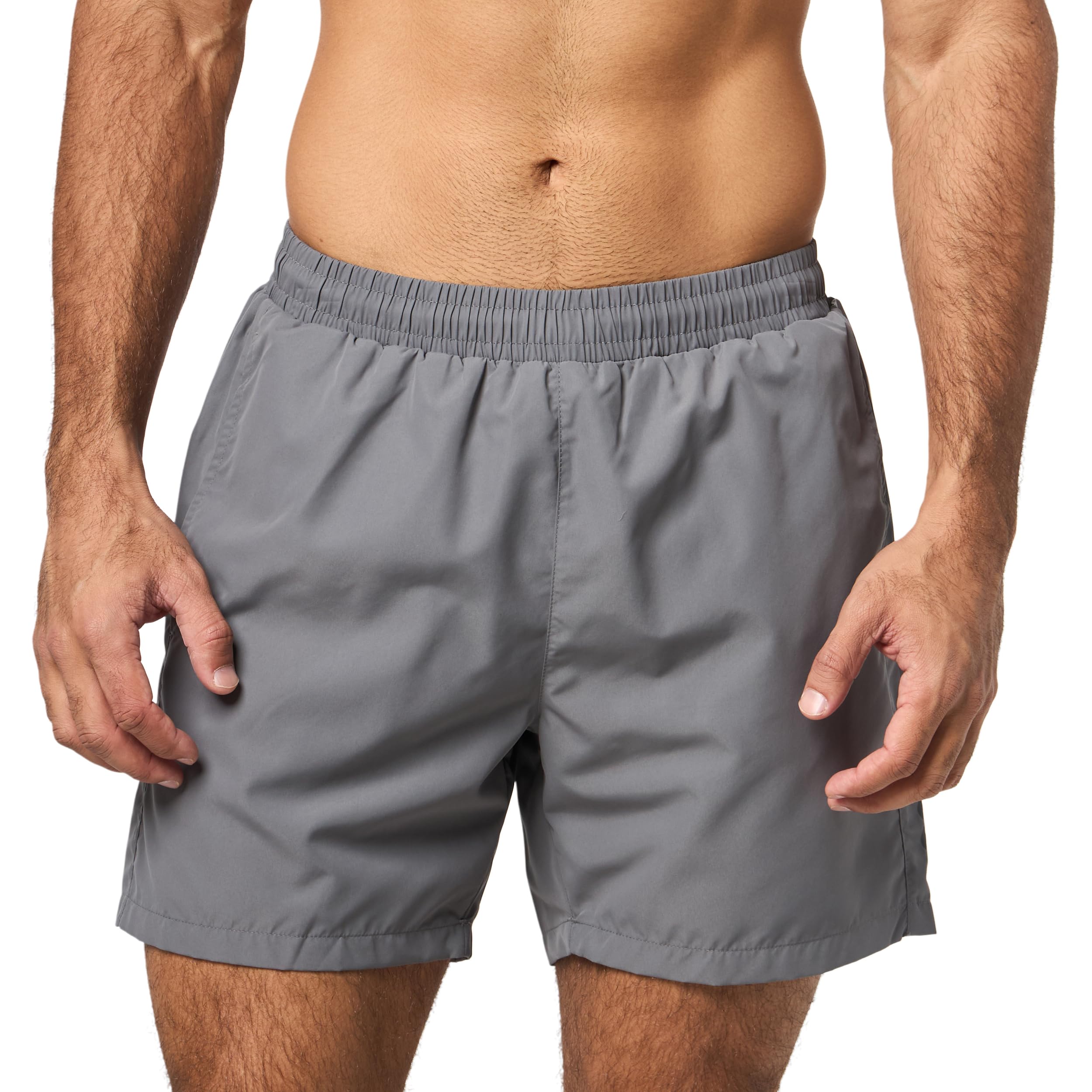 

                                                    BOSS, Vertical Logo Swim Trunk, Dark Silver, S