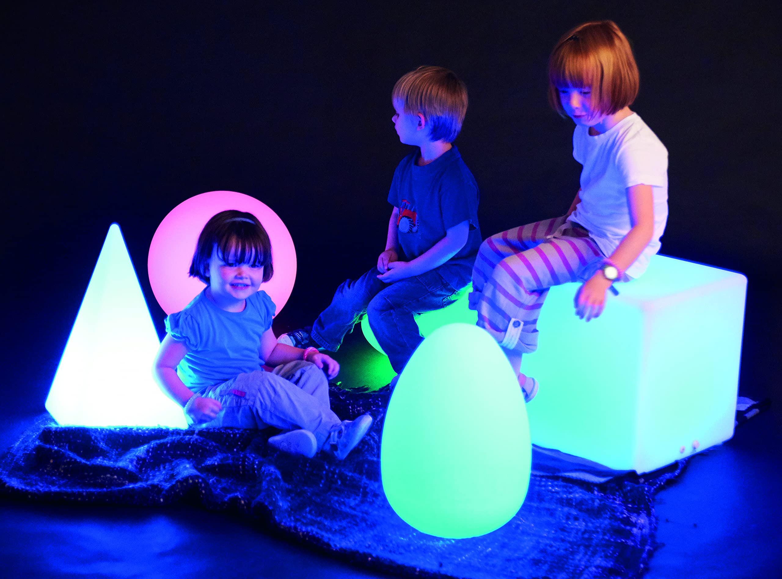 TickiT Sensory Mood Light Cube - Weißer LED Würfel Mit Fernbedienung