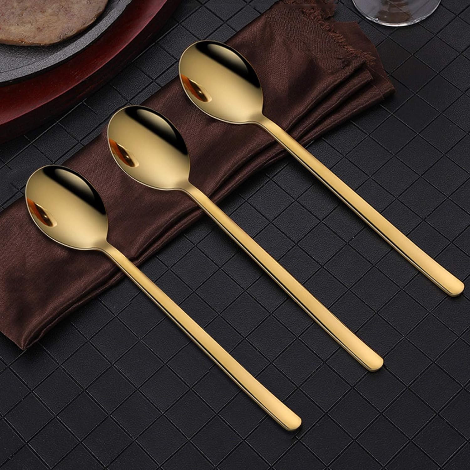 Gold Coffee Spoons Teaspoons Stainless Steel Espresso