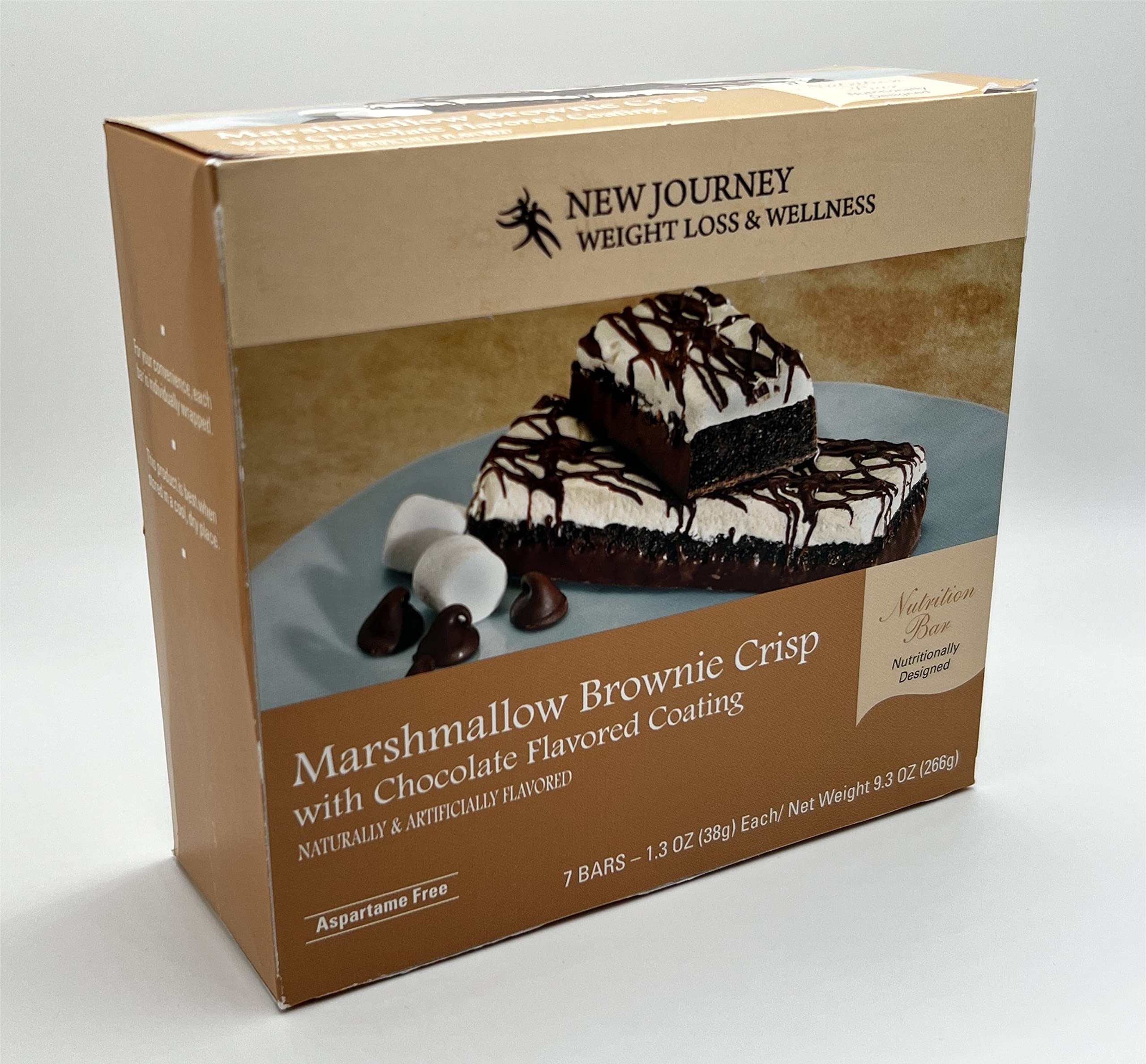 New Journey Weight Loss & WellnessMarshmallow Brownie Crisp High Protein Nutrition Bar, Direct - Meal Replacement Bar (7/box)