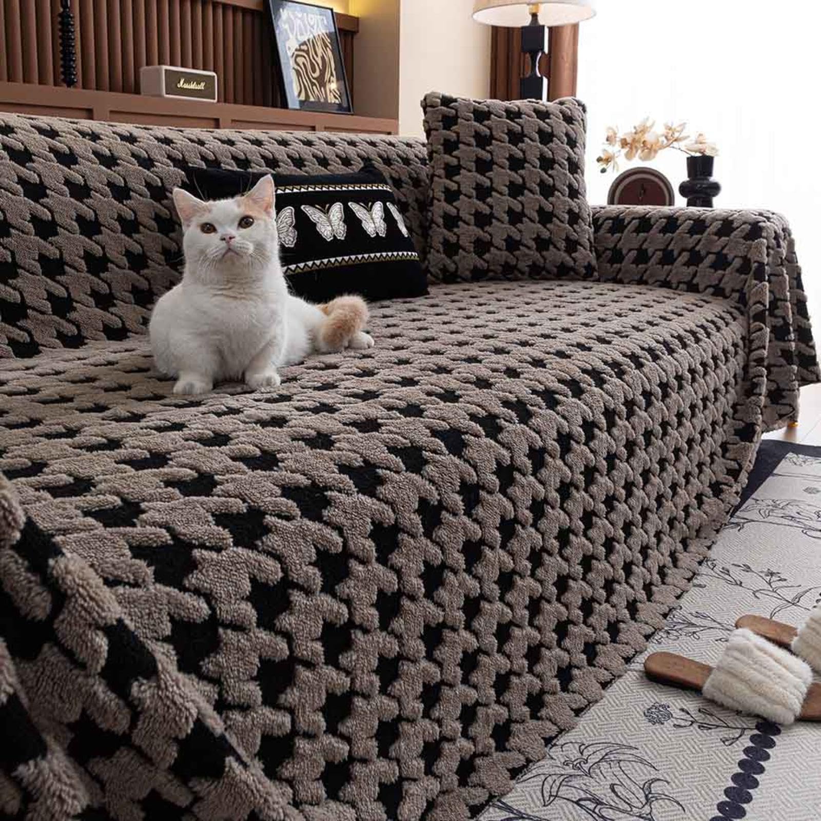 Racib A Throws For Sofas Large,Sof Throws Large 3 Seater,Chenille Extr Large Throws For Settees 4 Seater,Non Slip Sof Throws Settee Throws For Couch,Rmchair Nd Bed,-180×300Cm