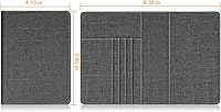 Vista 141 de FINTIE Soporte para pasaporte, cartera de viaje delgada con bloqueo RFID, funda protectora para pasaporte, esencial con ranuras para tarjetas