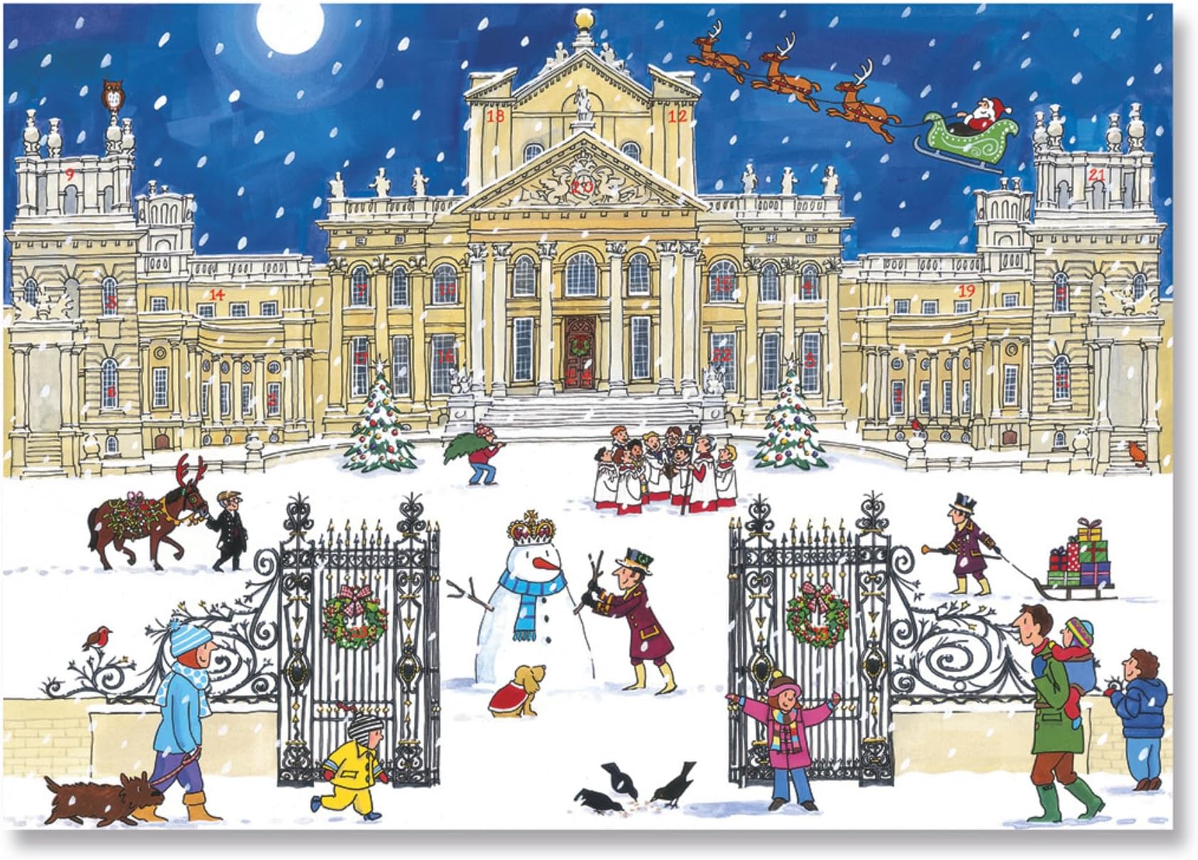 Designs Ltd 'Christmas at the Palace' Large Traditional Advent Calendar