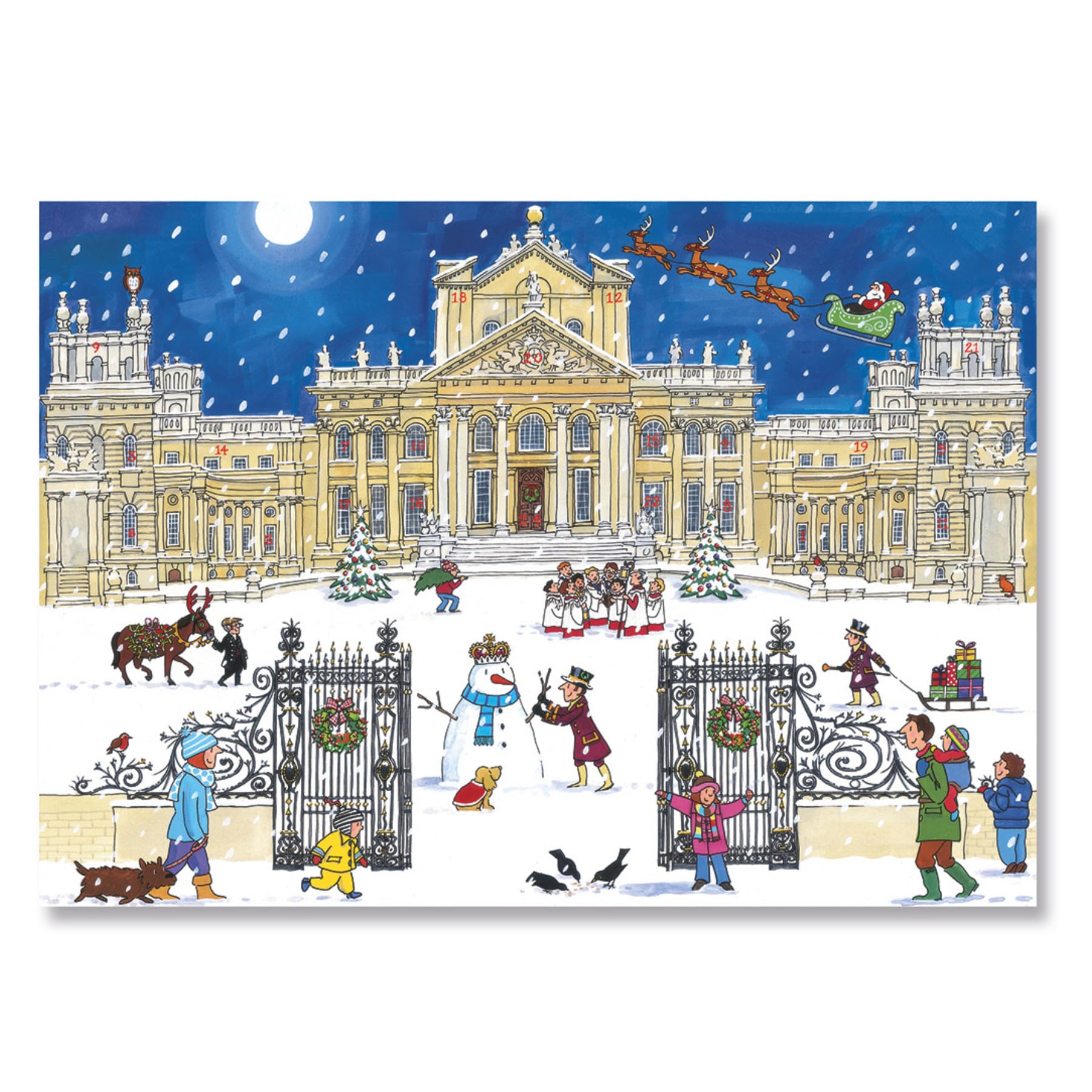 Designs Ltd 'Christmas at the Palace' Large Traditional Advent Calendar