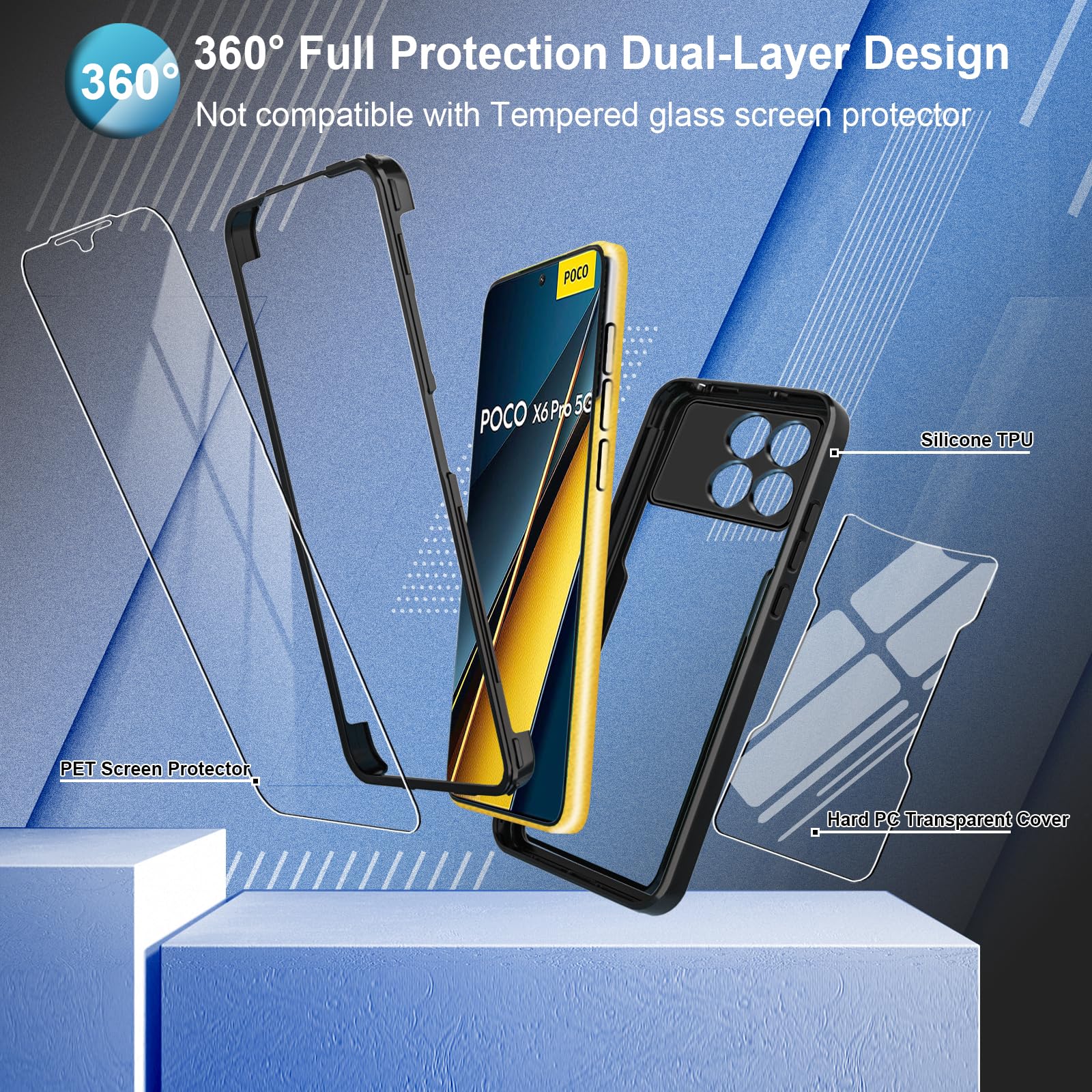 美品！POCO X6 PRO 5G Gloケース2点 変換プラグ付き - メルカリ 