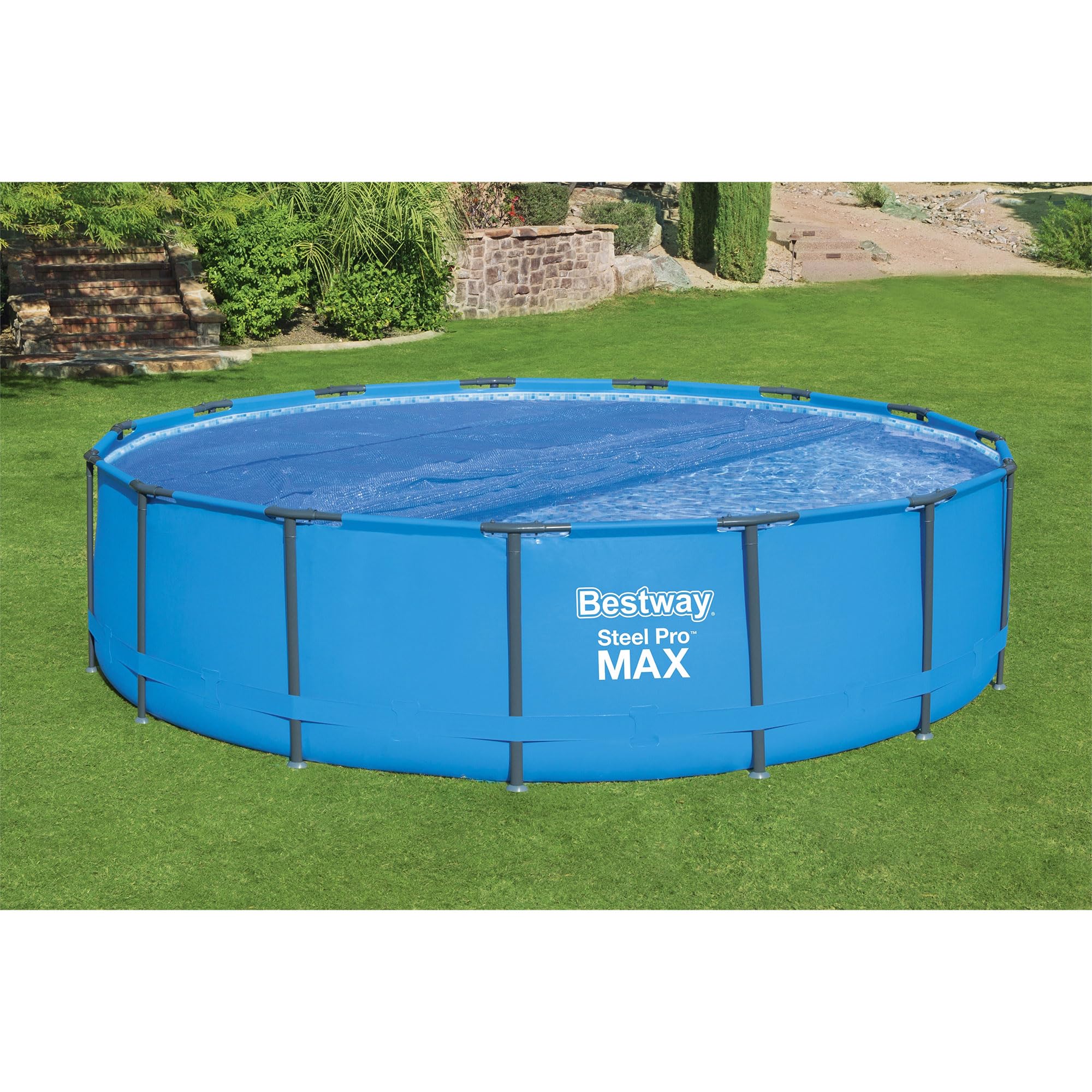 Bestway 58253 Bâche Solaire pour Piscine à Cadre Ø 488 cm