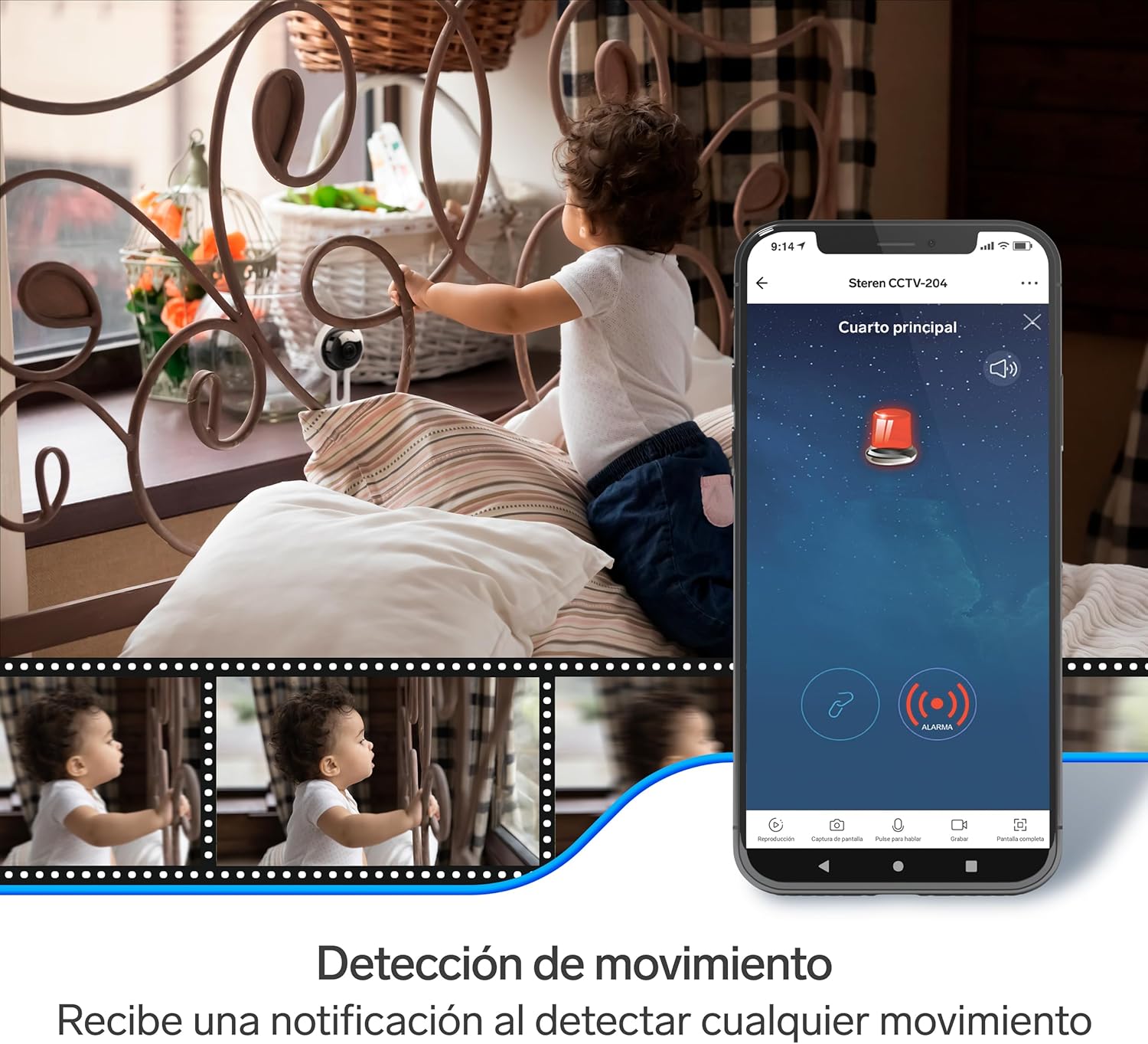 ආපසු view of STEREN CCTV-204 camera showing ports