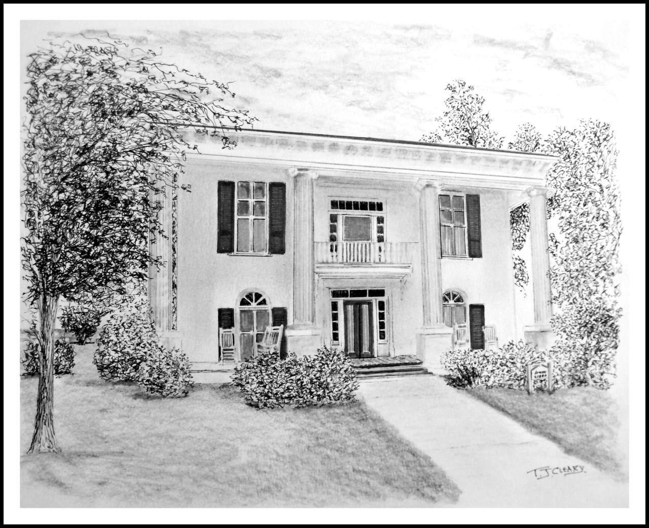 CUSTOM HOUSE DRAWING Commission an Original and Detailed Pen & Ink Drawing of your