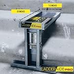 Ideal Security Foldable Ladder-Aide PRO: Fits Steps 4.921" to 7.875" High, Ladder Extender, Accessories, Stabilizer, Leveler for Single and Extension Ladders