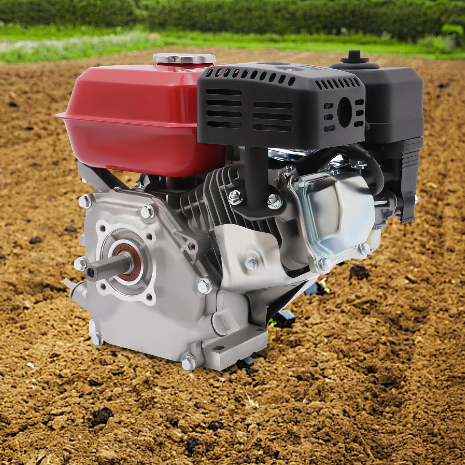 Motore a benzina da 7,5 CV, 4000 W, 4 tempi, Go Kart con motore, benzina, 212 ccm, per tosaerba, pompa dell'acqua, vibrazione, generatore, potente efficiente, durevole, raffreddato ad aria