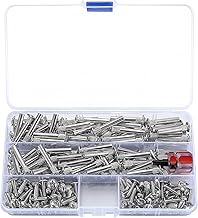 150pcs M4 Connecting Screws (75pcs Furniture Screws, 75pcs Sleeve Screws), Furniture Connectors, Cabinet Screws, 31-40mm, Nickel Plated Steel for Furniture, Cabinet, Wood Boards
