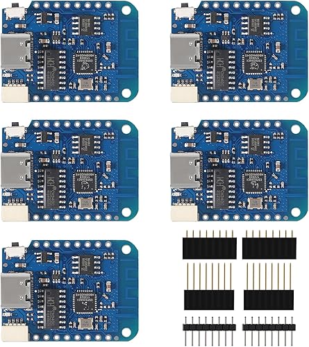 5pcs WeMos D1 Mini V4.0.0 Tipo-C USB WiFi Internet de las Cosas Basado en la Junta ESP8266 4MB Compatible con Arduino MicroPython Nodemcu (V4.0.0 disponible en Yaxa Costa Rica