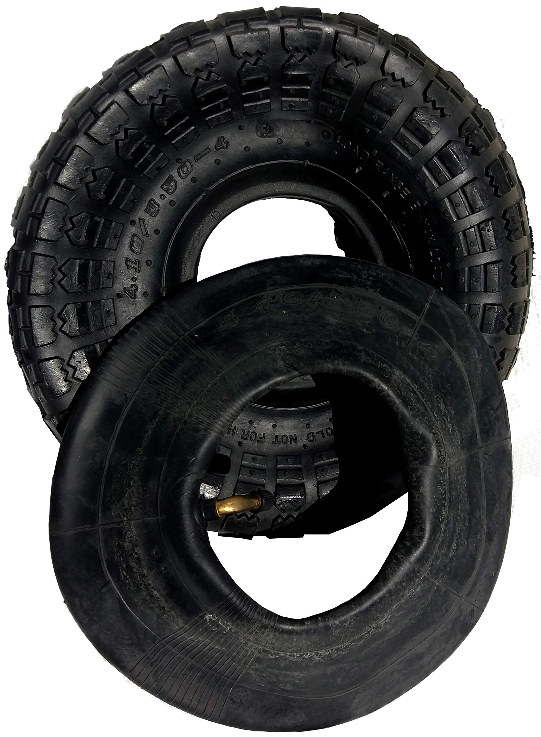 Zestaw dętka + opona 4.10/3.50‑4 do 10″ koła pneumatycznego – pasuje do felgi 4″ – do taczki, wózka ogrodowego – wytrzymała guma – udźwig do 60 kg