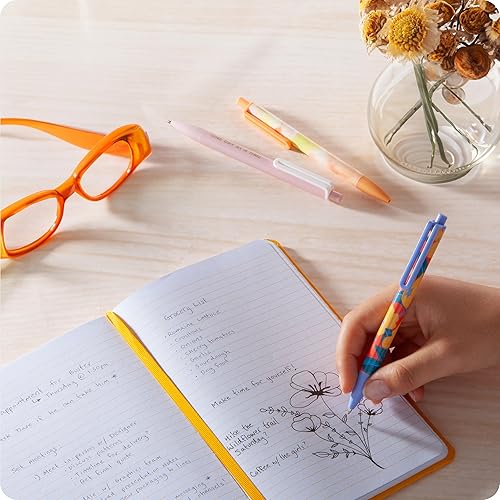 Miniatura 5 de U Brands Laguna - Juego de 12 bolígrafos con punta gruesa (0.039 pulgadas), tinta negra