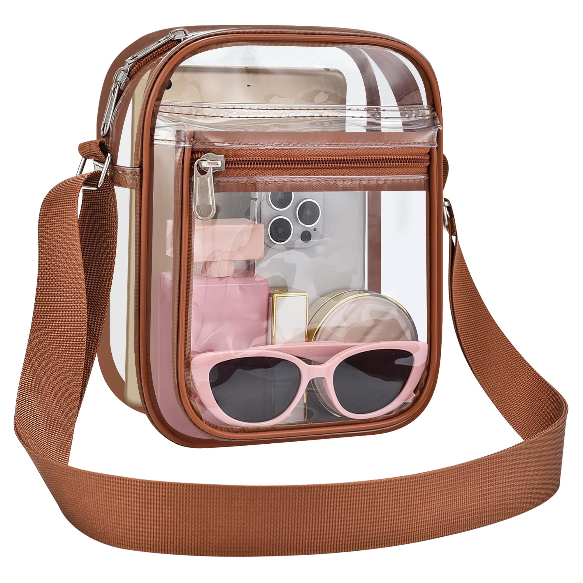USPECLARE Clear Bag Stadium Approved Clear Messenger Bag for Men and Women