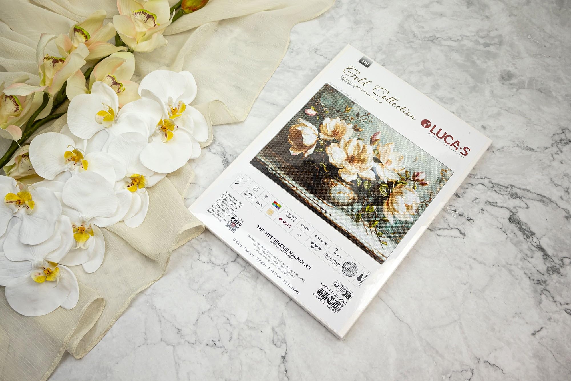 Luca-S Petit Point Kit Gold - Tajemnicze magnolie, G707