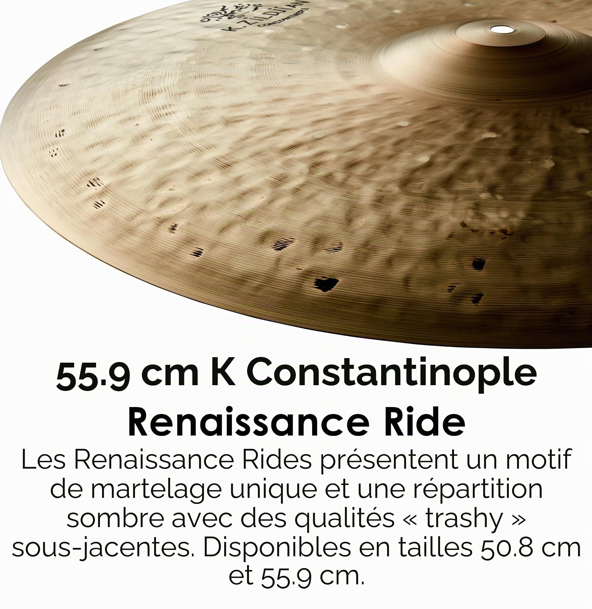 Zildjian K Constantinople Series - 22" Renaissance Ride Cymbal