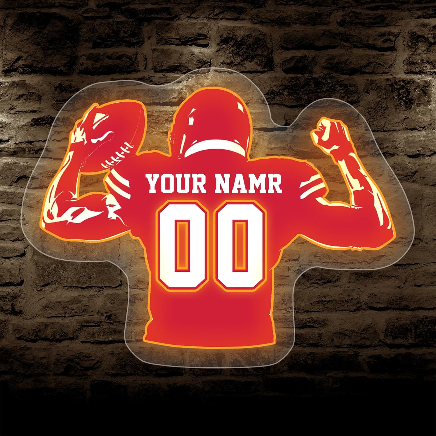 Custom Kansas city Neon Sign for Wall Decor Personalized Name and Number Neon Signs for Bedroom Customized LED Neon Light Wall Sign for Party Bar Birthday Decor